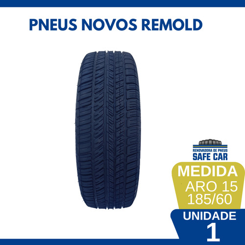 Pneu 185/60r15 Remold Premium 1a Linha Safe Car - 01 Unidade