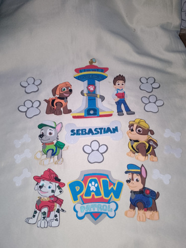 Paw Patrol Patrulla Toppers Cake Adorno Para Torta En Foami