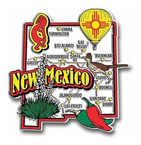 Imán De Mapa Gigante Del Estado De Nuevo México