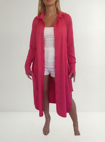 Kimono Saten Fexty Mujer Fino Dama Elegante