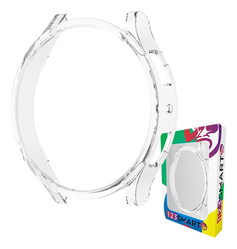 Capa Protetora Case Sem Pelicula Embutida Marca 123smart Compativel Com Samsung Galaxy Watch 7 44mm Sm-l310 L315 - Transparente