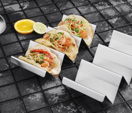 Imagen 5 de 7 de Soportes Para Tacos De Acero Inoxidable, 4 Unidades