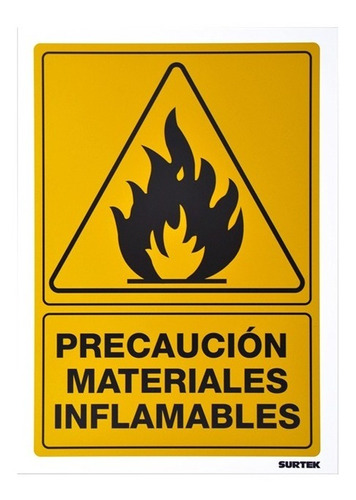 Kit 3pzas Señal (materiales Flamables) Surtek Ses28 /v