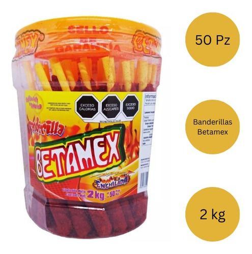 Banderilla Betamex Enchilada Tamarindo 2kg 50pz Bote