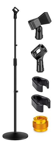 Microphone Stand - Universal Mic Mount With Heavy Compact Ba