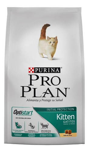 Alimento Pro Plan OptiStart Kitten para gato de temprana edad sabor pollo y arroz en bolsa de 1 kg