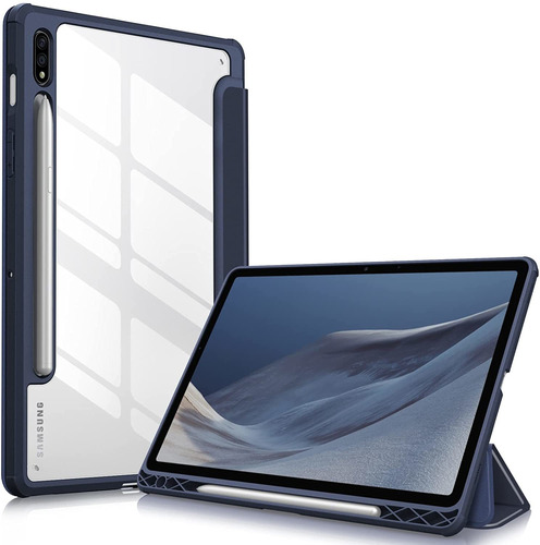 Funda Para Samsung Galaxy Tab S8/tab S7/11pulgad/azul Marino