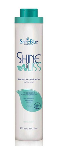 Shampoo Shine Blue Liss Selagem Orgânica Limpeza Suave 900ml