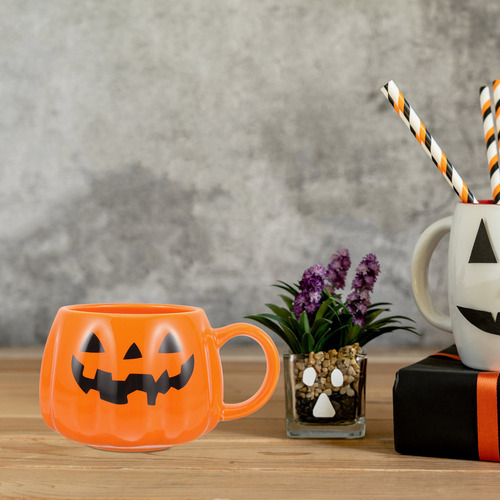 / Vasos De Calabaza De Halloween, Cerámica