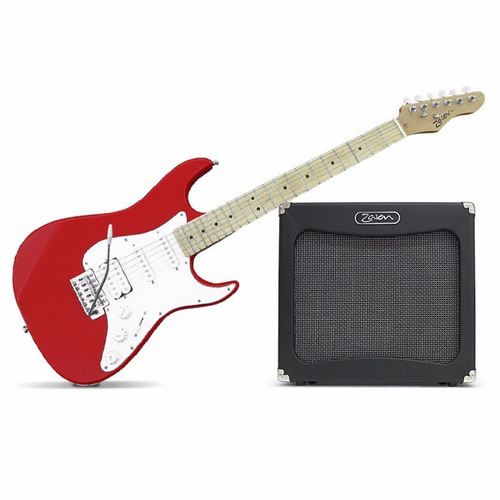 Combo Zaion Guitarra Stratocaster + Amplificador Jaguar 30w