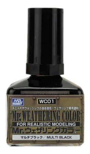 Mr Hobby Wc01 Weathering Color Multi Black  40ml Supertoys