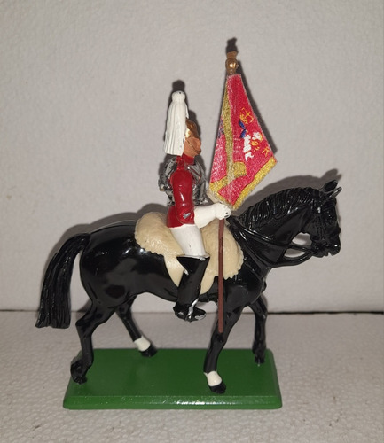 Soldado A Caballo De Metal W Britain Inglaterra 1988 (Usado)