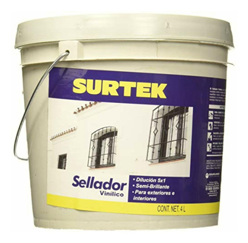 Surtek Sv100 Sellador Vinílico, 4 L