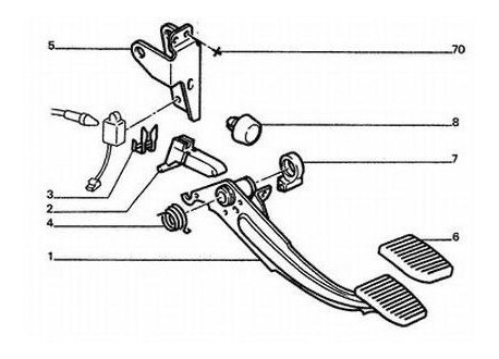 Bieleta Pedal Embrague Peugeot 405