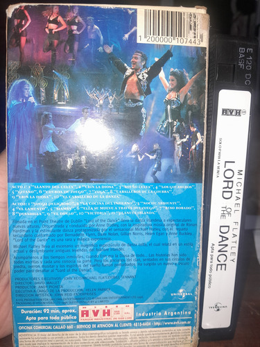 Lord Of The Dance-michael Flatley Musical-vhs 1996 (Usado)