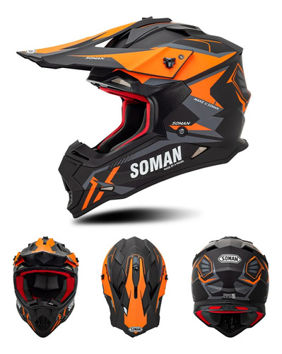 Casco Soman Series Para Scooter Electrico O Moto Certificado