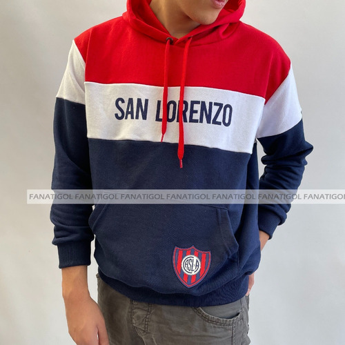 Imagen 3 de 7 de Buzo Con Capucha San Lorenzo Oficial
