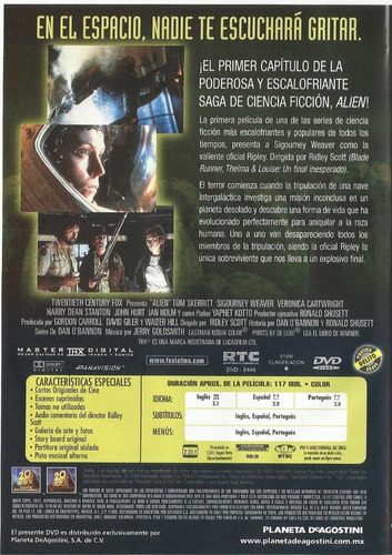 Imagen 2 de 3 de Alien El Octavo Pasajero Dvd Película Nuevo