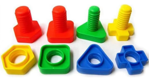 Juego De Tuercas Estimulación Temprana 4 Piezas