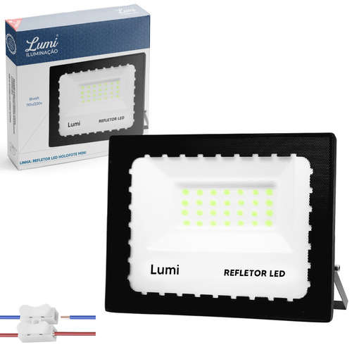 Refletor Super Ultra LED Lumi Holofote Mini 100W Bivolt Prova D'água Cor Da luz Verde