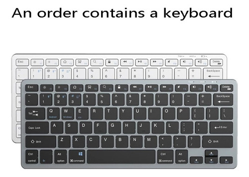 Teclado Inalámbrico Bluetooth For Macbook Ios iPad Mac