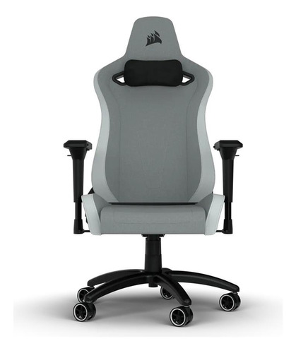 Imagen 1 de 5 de Silla Gamer Corsair Tc200 Tela Gris / Blanco Cf-9010048-ww