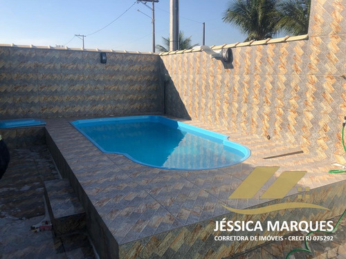 Imagem 9 de 9 de Casa 2 Quartos, Área Gourmet E Piscina Em Unamar - Cf 76.1