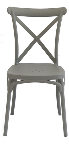 Silla Katrina Gris De Comedor Living Patio Reforzada 