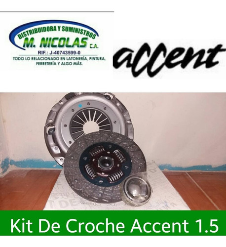 Kit Embrague Croche Accent 1.3 1.5 Excel 1.3 1.5 Getz 1.3