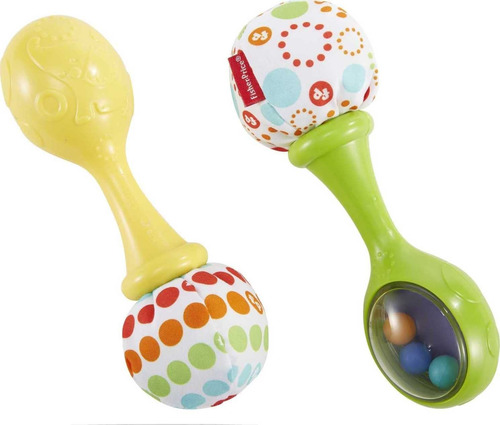 Fisher-price Rattle 'n Rock Maracas, Juego De 2 Sonajeros P