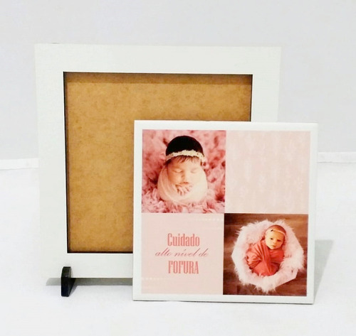 Azulejo Personalizado Com Moldura Porta Retrato 15x15cm