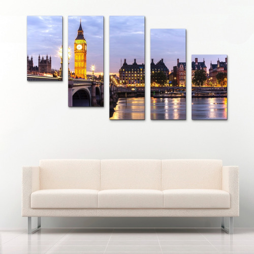 Cuadros Decorativos Liverpool 150x80 5 Piezas Envío Gratis