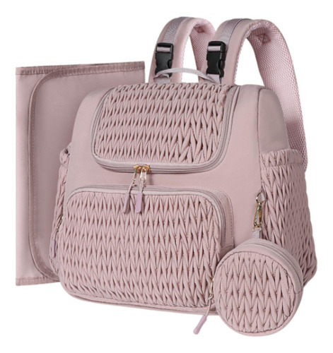 Bolsa De Pañales Mochila Portátil De Nailon Bolsa De Rosa