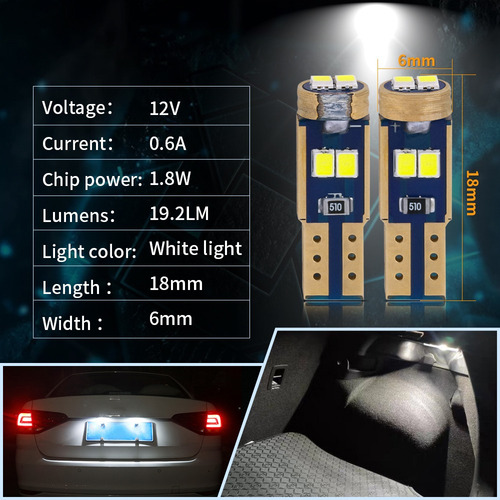 Lámpara De Panel De Instrumentos Automático T5-6led X 100pcs