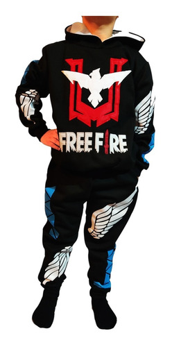 Conjunto De Pants Free Fire Con Sudadera Para Niños Games