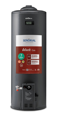 Termotanque Multigas Señorial Family Black Tts-50 Negro 50l