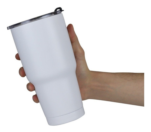 Imagen 8 de 10 de Vaso Termo Acero Inoxidable P/cafe 30oz Térmico Frío Calient Color Blanco