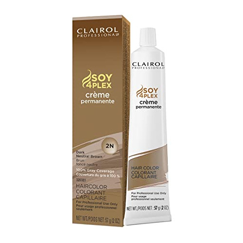 Crema Permanente Para El Cabello Clairol Professional 2n Dar