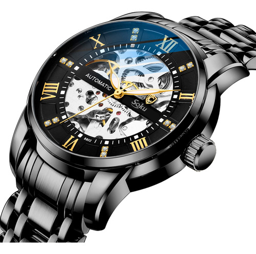 Soku Cx Reloj Mecanico Automático Acero Inoxidable Ajustable