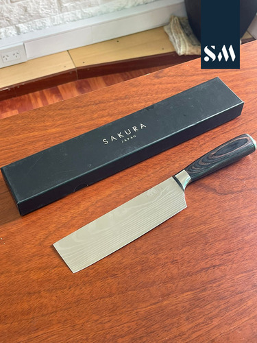 Cuchillo Cleaver Sakura Acero Inox. 30cm 20508