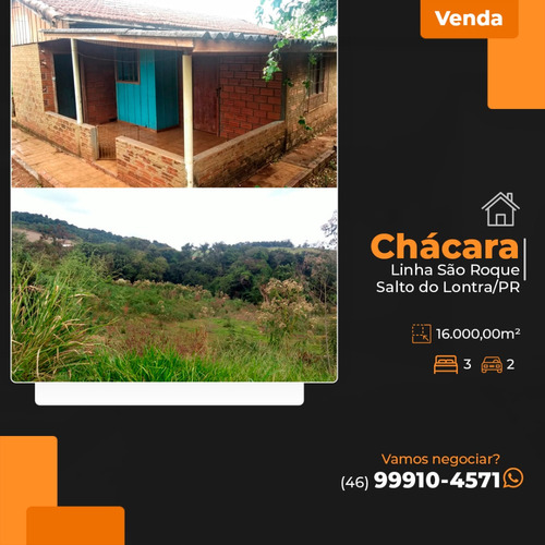 Chácara Para Venda Na Linha São Roque Em Salto Do Lontra/pr
