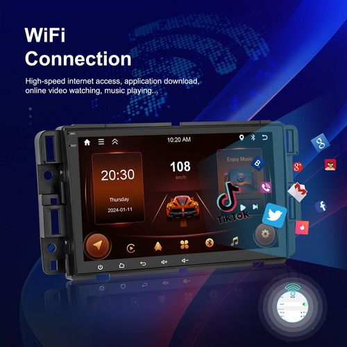 Para Estéreo De Coche Android 8 Touch Gmc/chevrolet/buick/hu