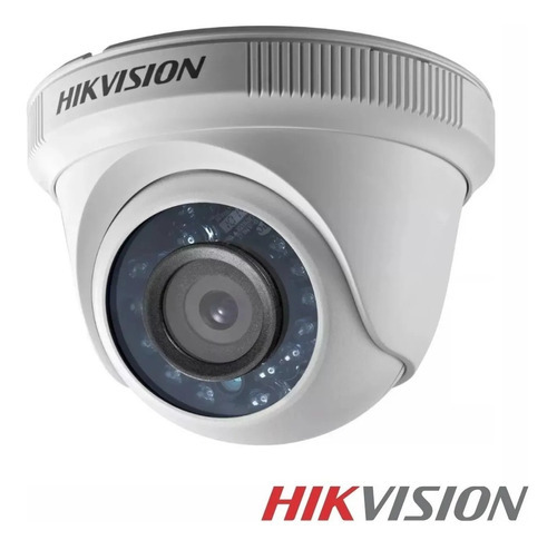 Cámara Domo Seguridad Hikvision 2mp Full Hd 1080p Vision Noc Color Blanco