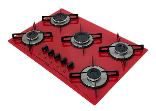 Fogão cooktop gás D&D Metal CE05 vermelho 127V/220V