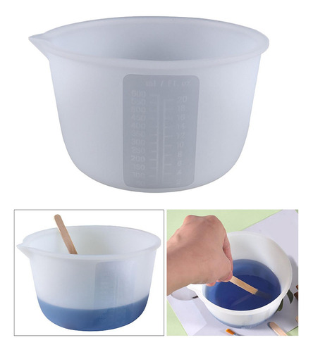 Mz Copo Medidor De Silicone, Copos De Mistura Diy, Tinta