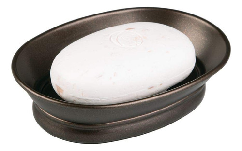 Jabonera De Metal Para Baño Ducha Y Tocador Bronce 9.8 X 14