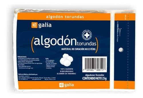 Algodón Torundas Galia 25 Gr