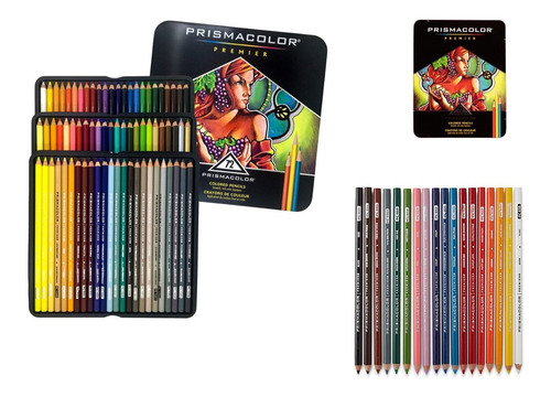 Color Prismacolor Caja Metalica Premier *72  Unidades