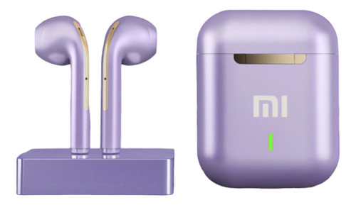 Fone de ouvido in-ear gamer sem fio Xiaomi Mi J18 J18 violeta