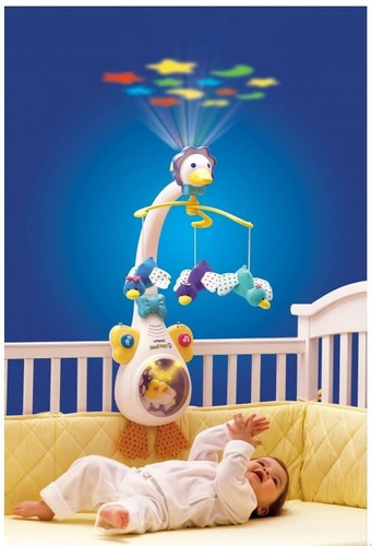 Imagen 5 de 6 de Móvil Para Cuna Musical Pata Mama Con Proyector V-tech